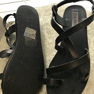 Black Steve Madden sandals gently worn